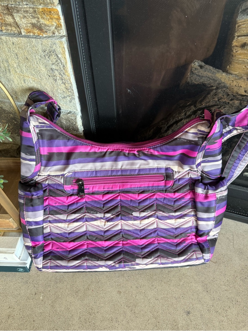 Lug Camper Purple Crossbody